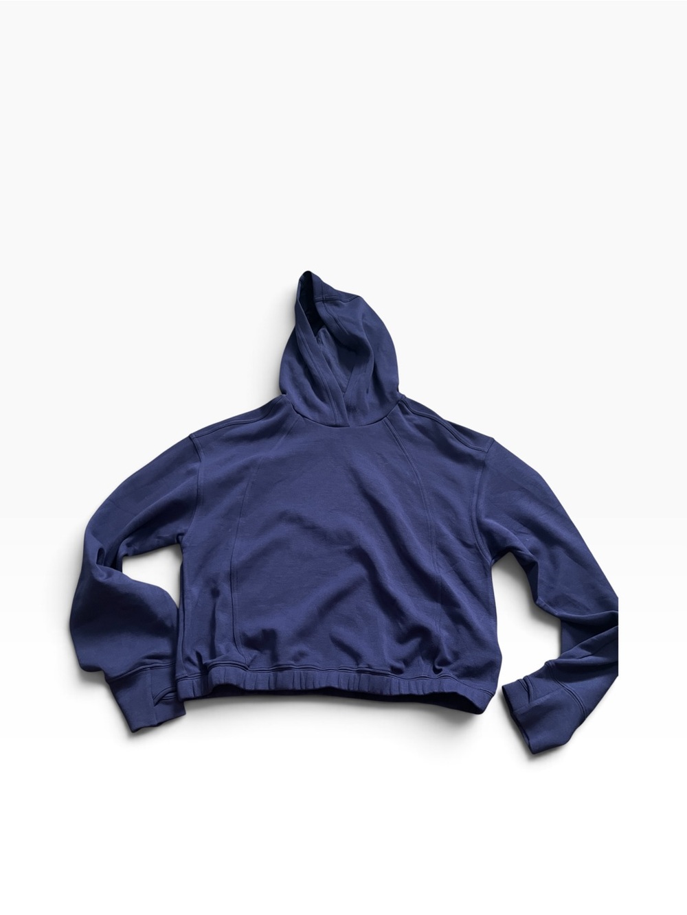 Offline by Aerie Womens Navy Blue Hoodie Cinched Waist Size Small
